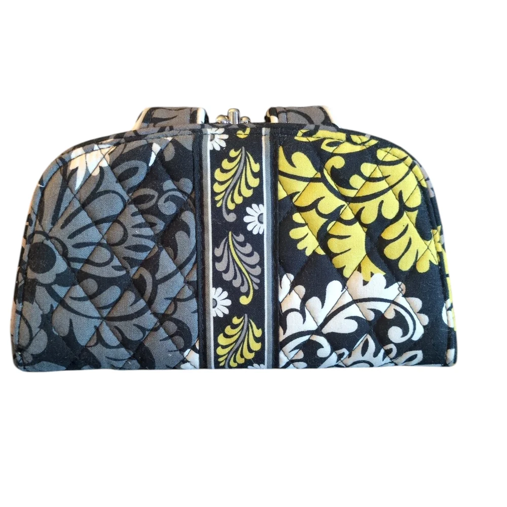 Vera Bradley Quilted Filigree Kiss-Lock Wallet - Picture 2 of 9